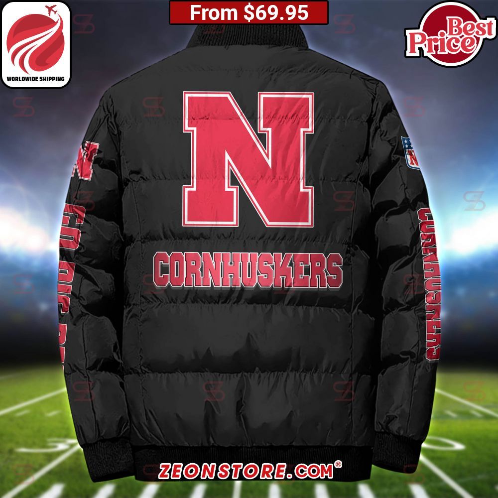 Nebraska Cornhuskers Custom Puffer Down Jacket