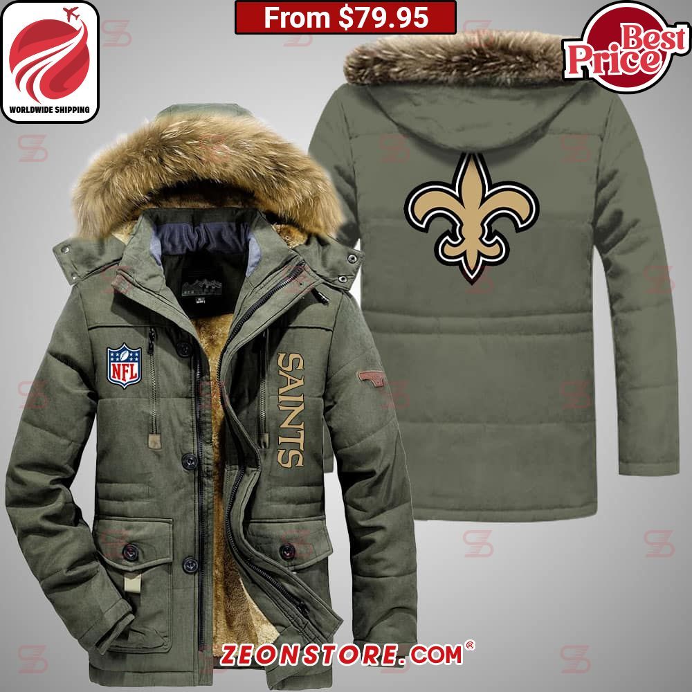New Orleans Saints NFL Parka Jacket