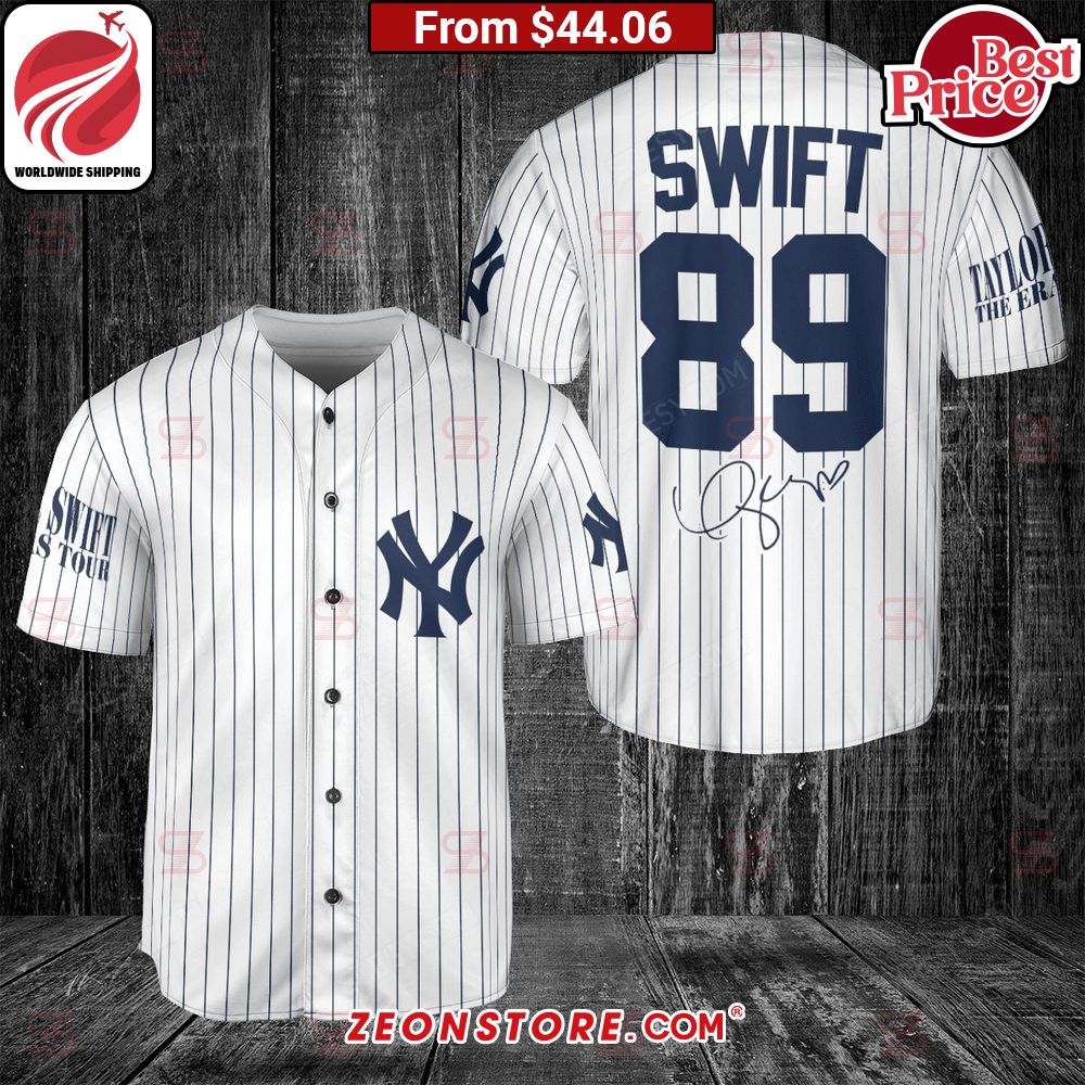New York Yankees Taylor Swift The Eras Tour Baseball Jersey