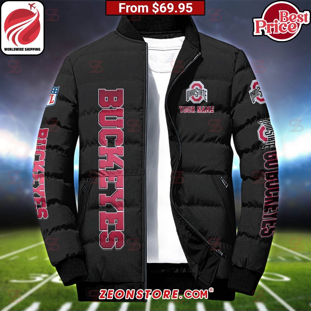 Ohio State Buckeyes Custom Puffer Down Jacket