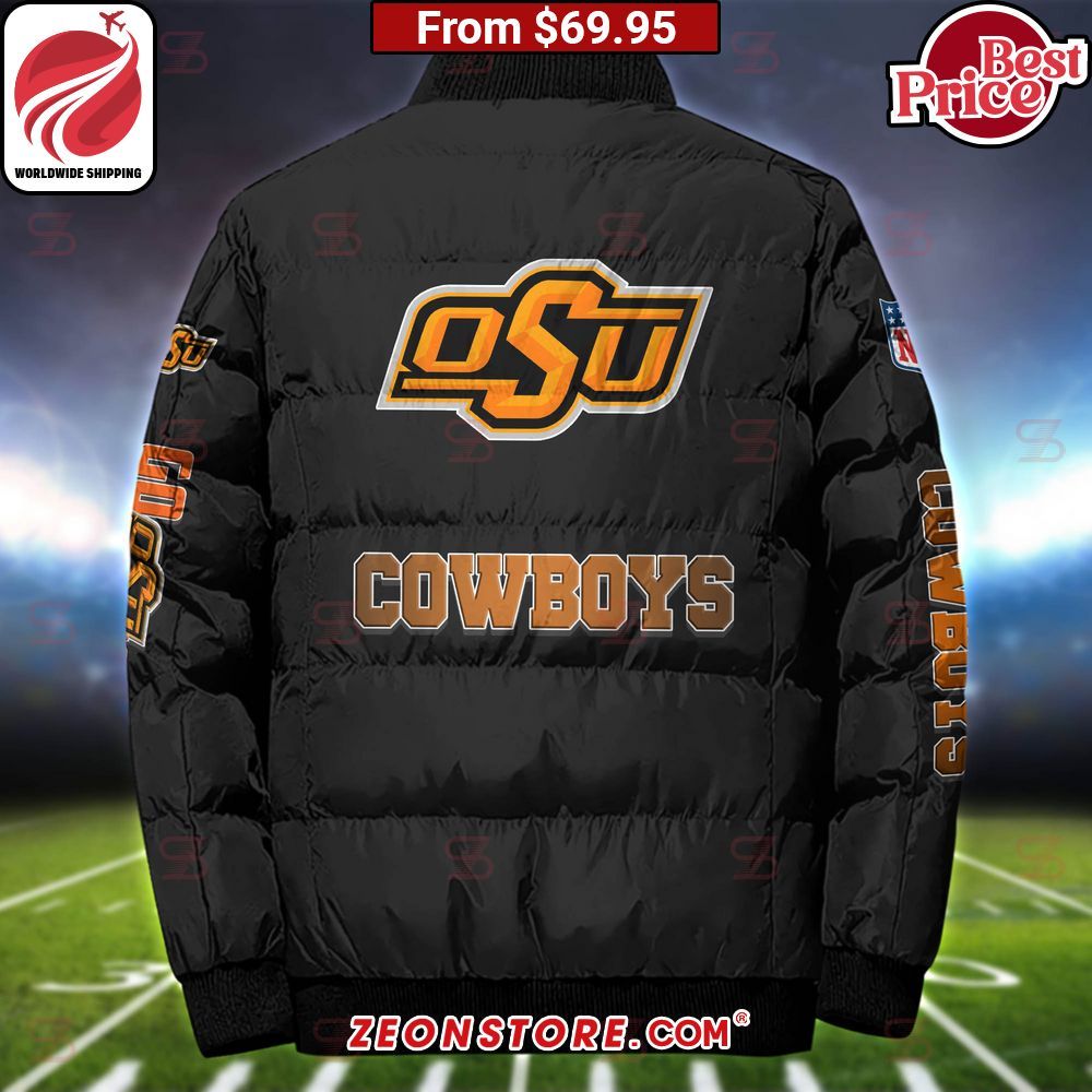 Oklahoma State Cowboys Custom Puffer Down Jacket