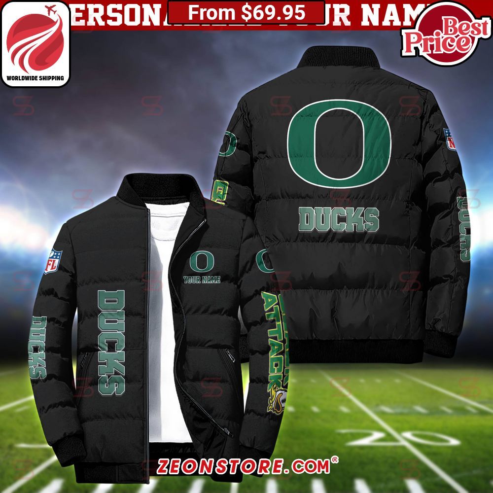 Oregon Ducks Custom Puffer Down Jacket