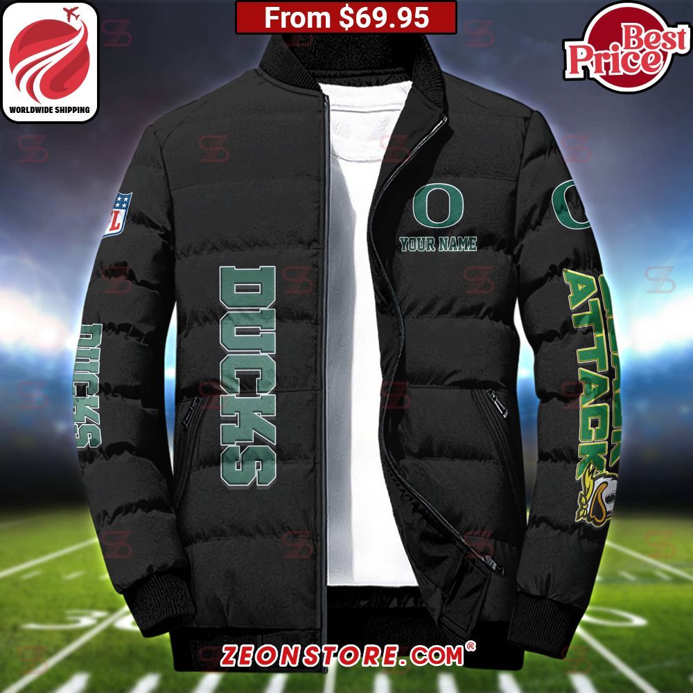 Oregon Ducks Custom Puffer Down Jacket
