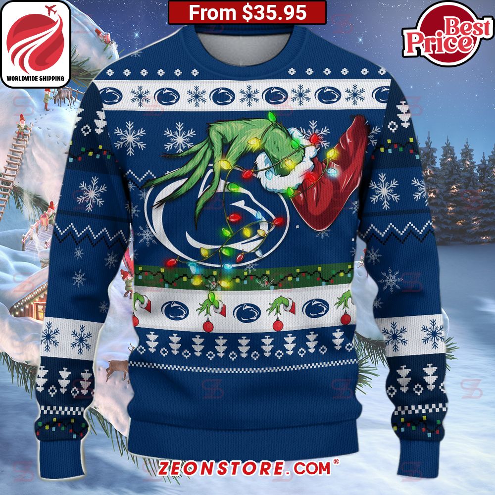 Penn State Nittany Lions Grinch Christmas Sweater