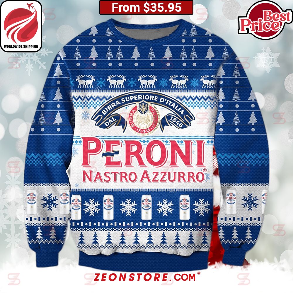 Peroni Nastro Azzurro Christmas Sweater