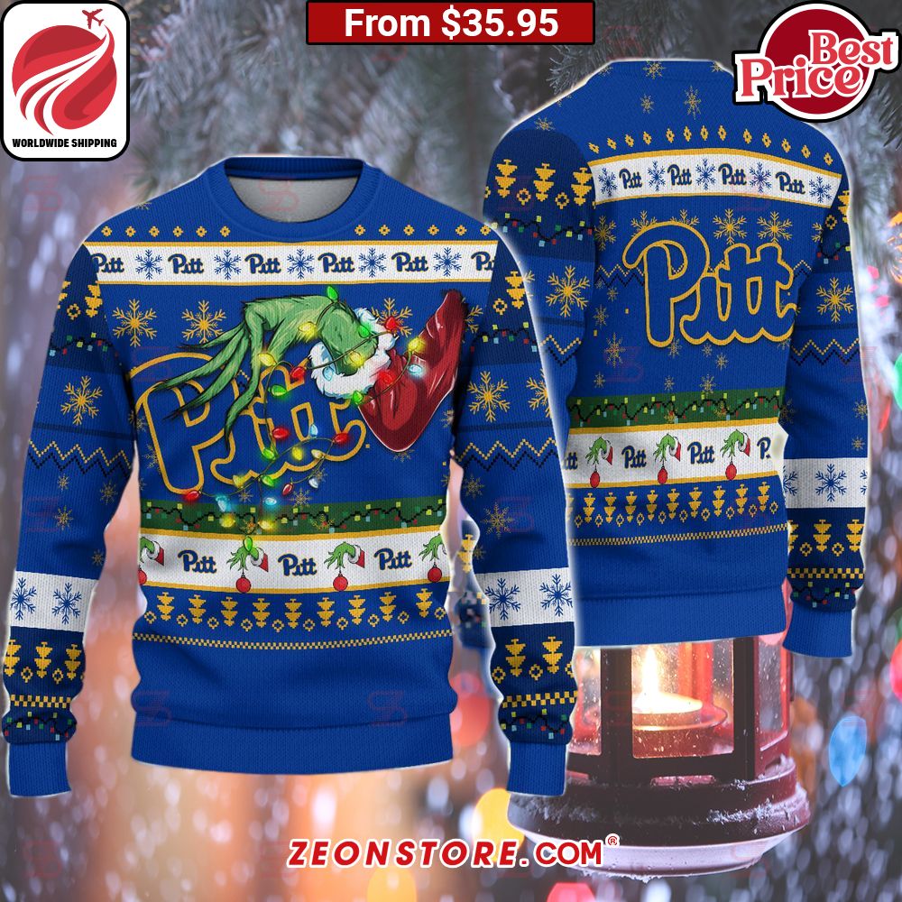 Pittsburgh Panthers Grinch Christmas Sweater