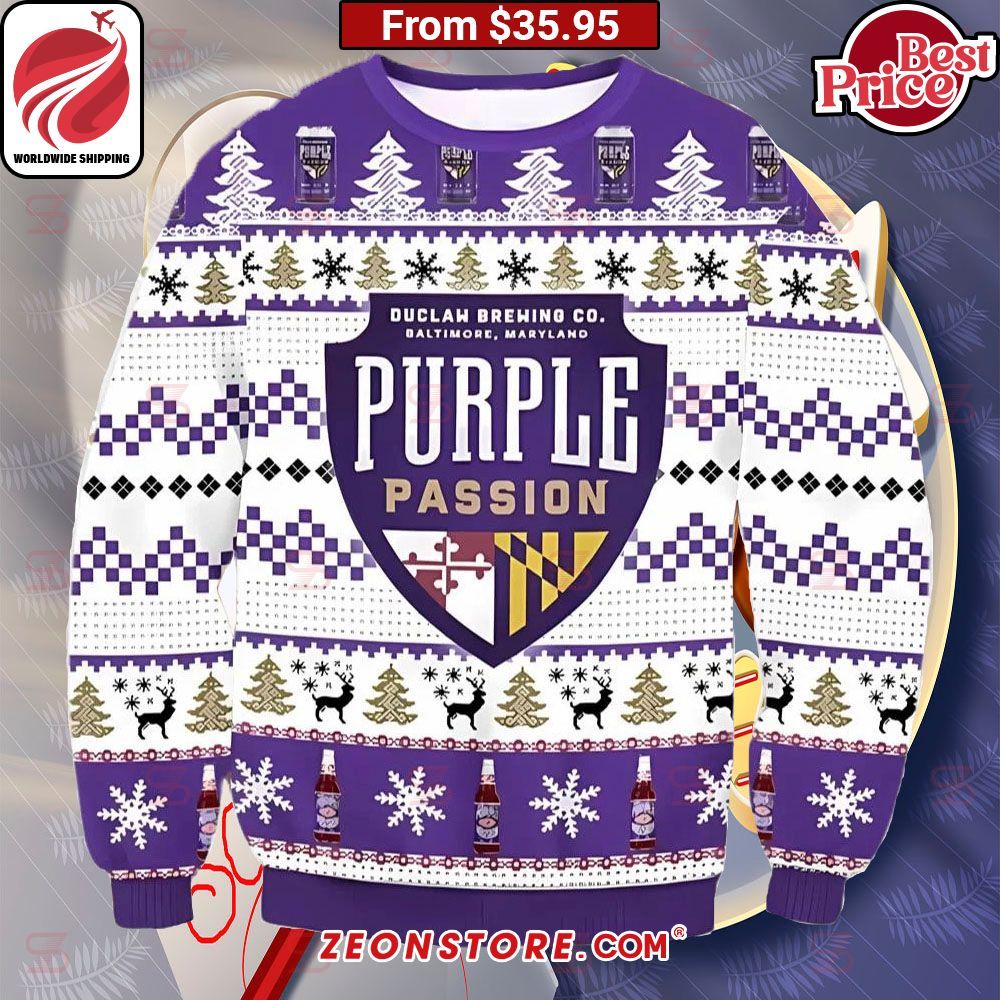 Purple Passion Christmas Sweater