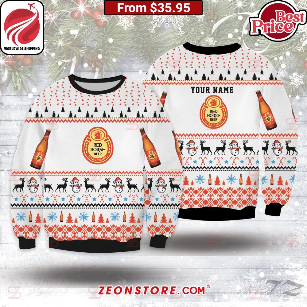 Red Horse Beer Christmas Sweater