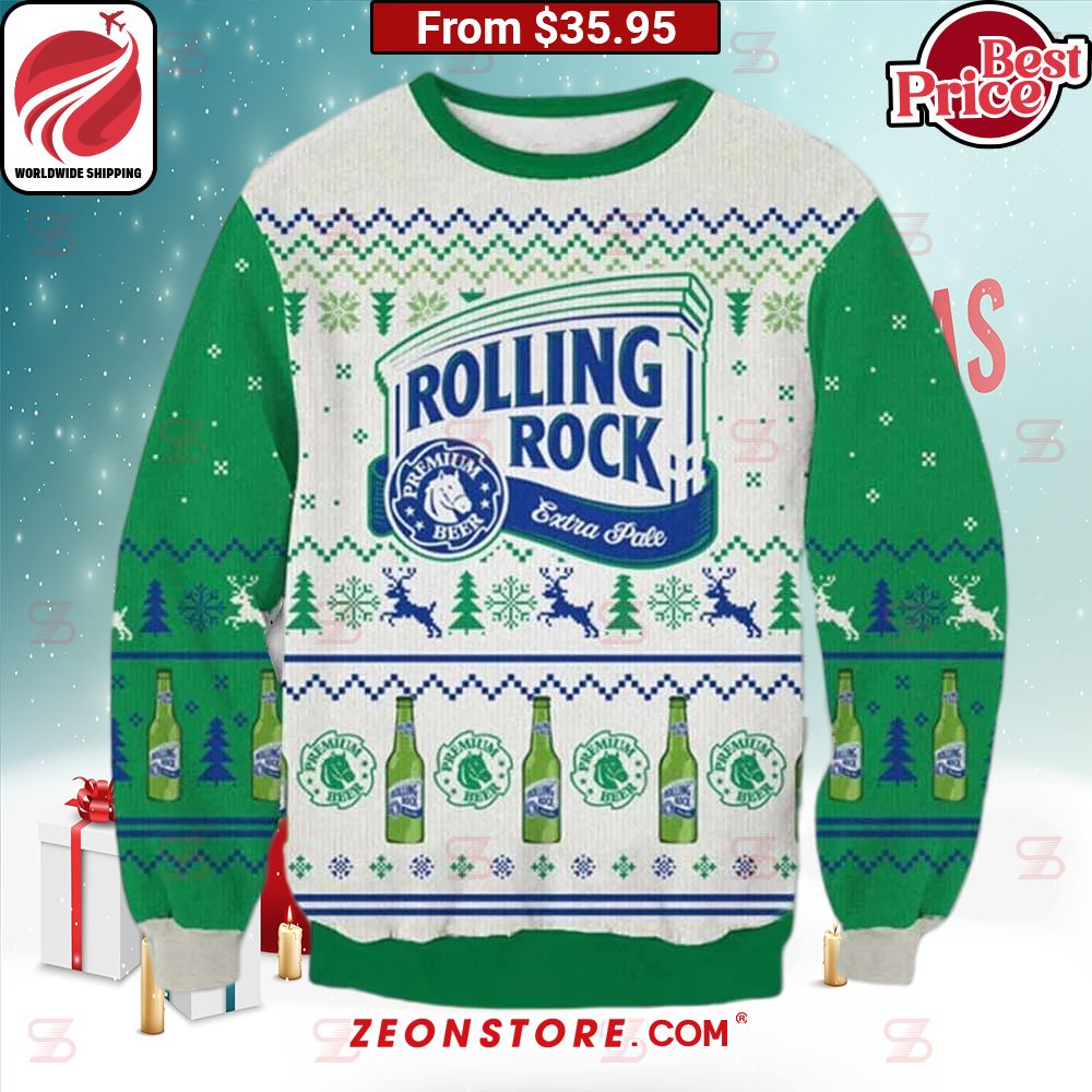Rolling Rock Extra Pale Beer Sweater