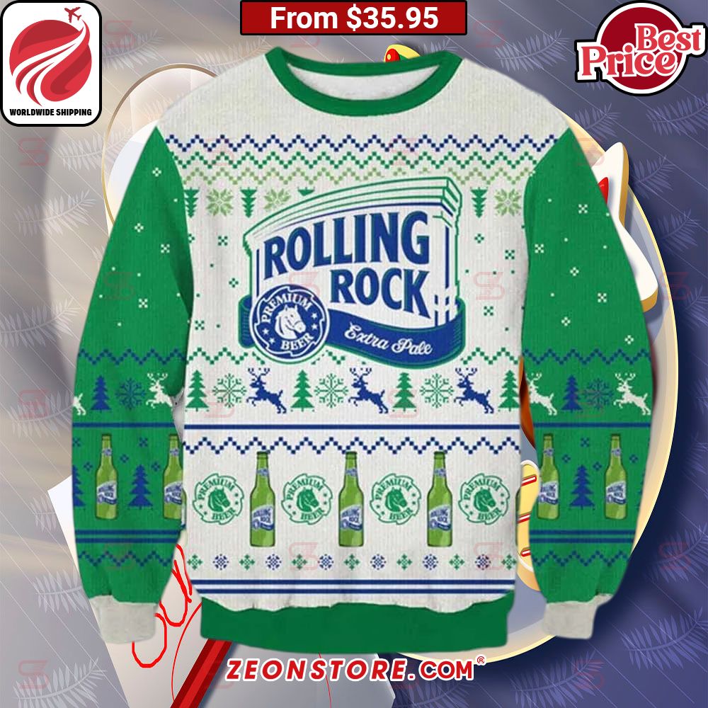 Rolling Rock Extra Pale Beer Sweater