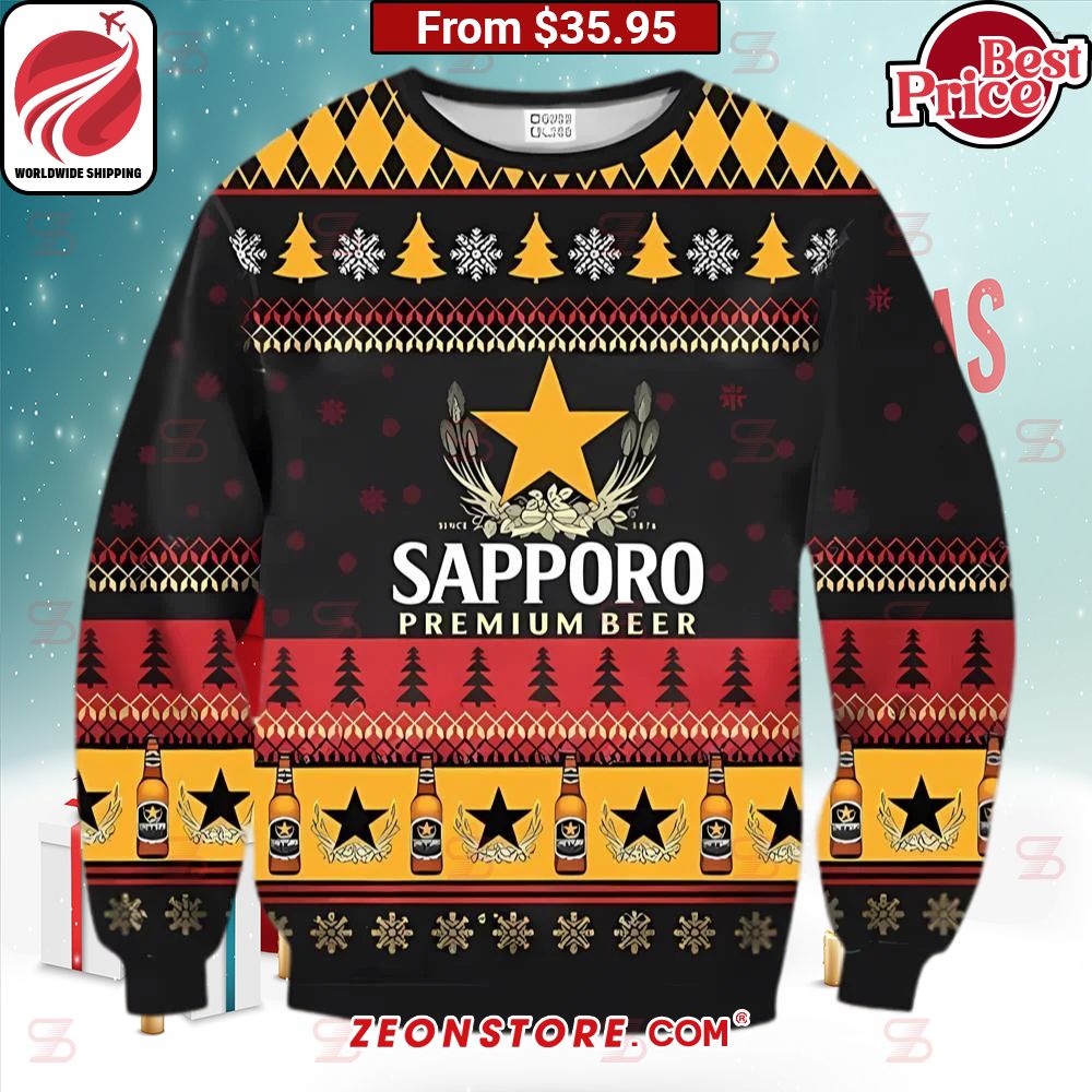Sapporo Premium Beer Christmas Sweater