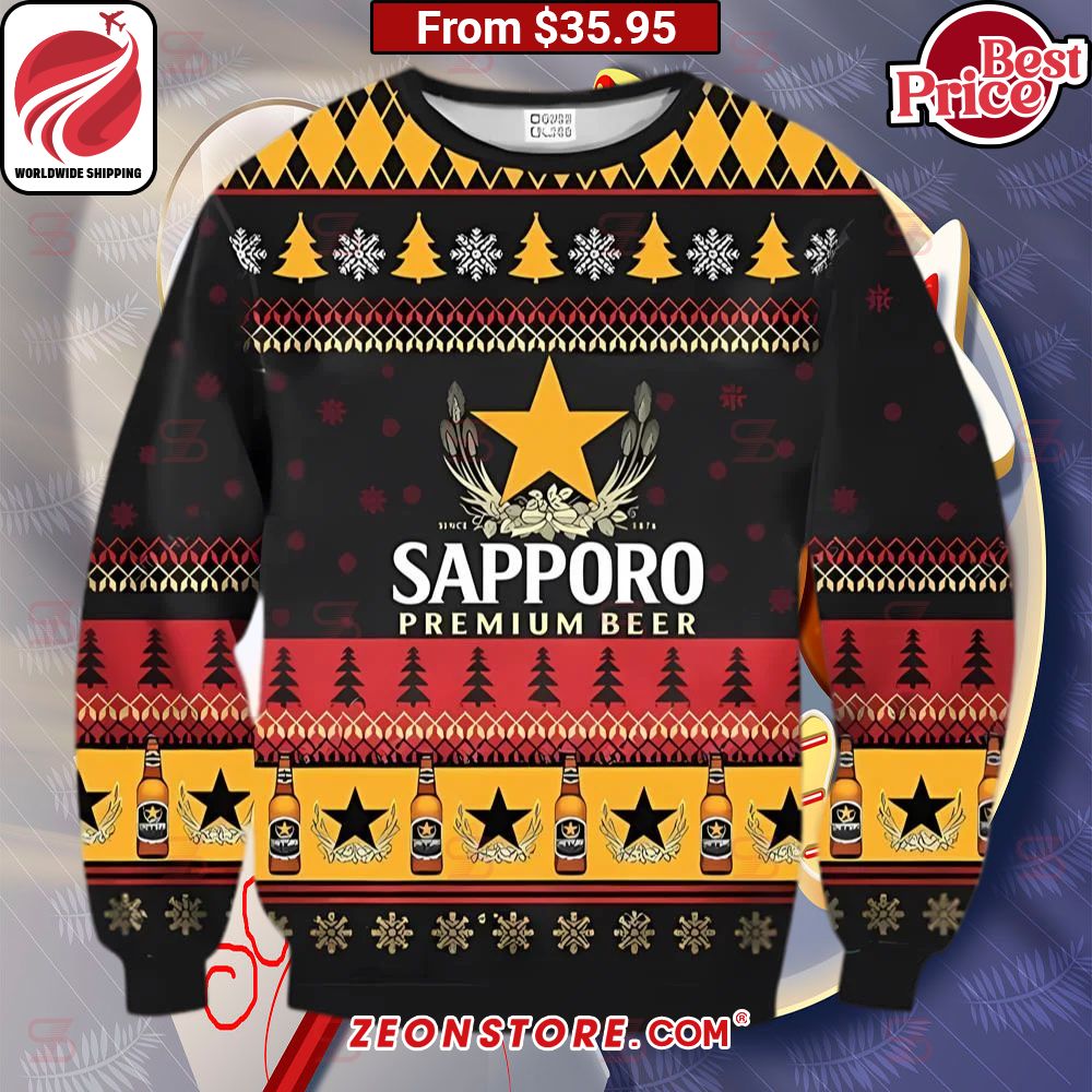 Sapporo Premium Beer Christmas Sweater