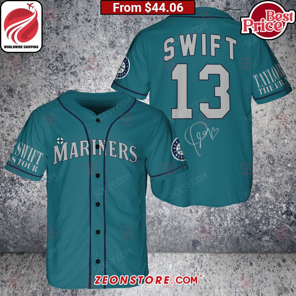 Seattle Mariners Taylor Swift Baseball Jersey