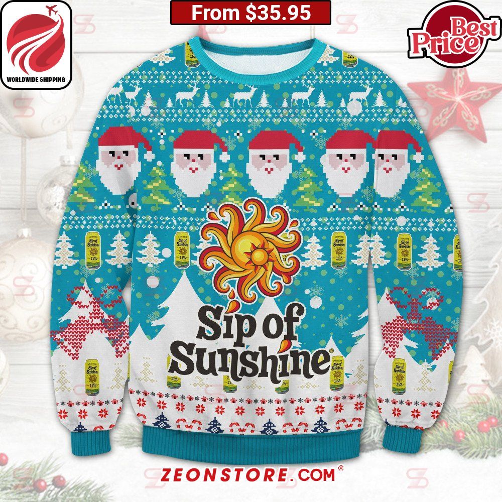 Sip of Sunshine Christmas Sweater