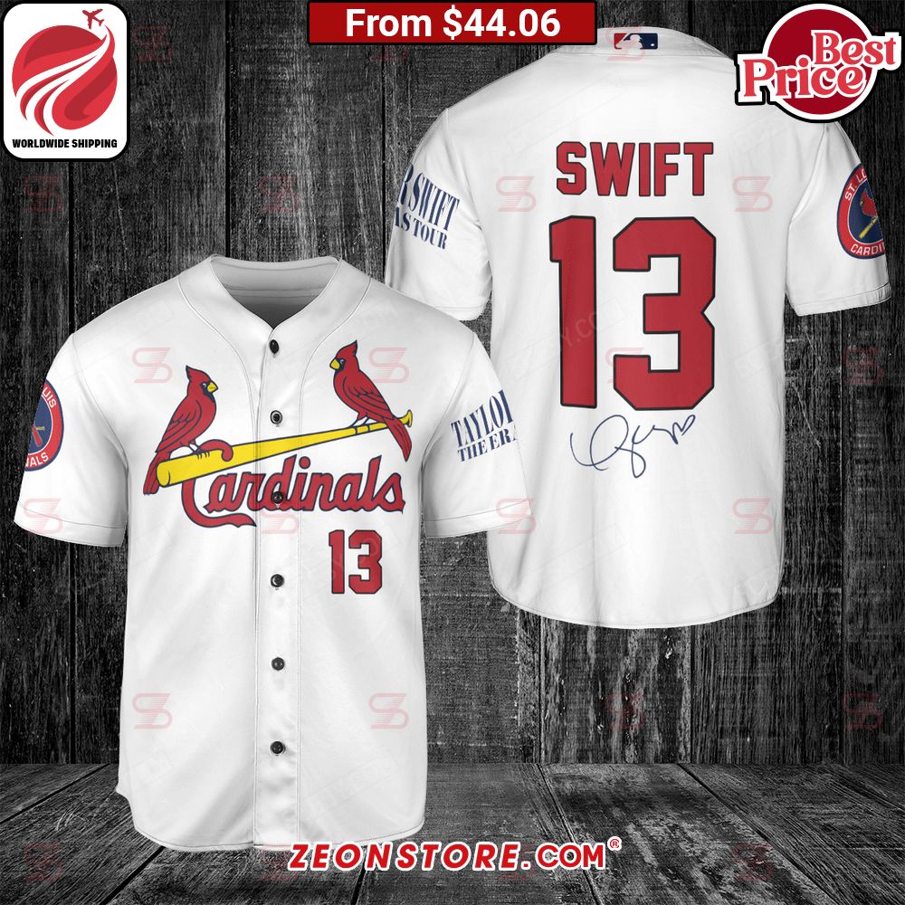 St. Louis Cardinals Taylor Swift The Eras Tour Baseball Jersey