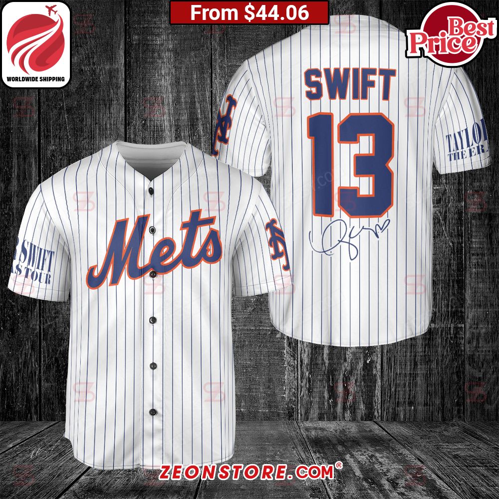 Taylor Swift The Eras Tour New York Mets Baseball Jersey