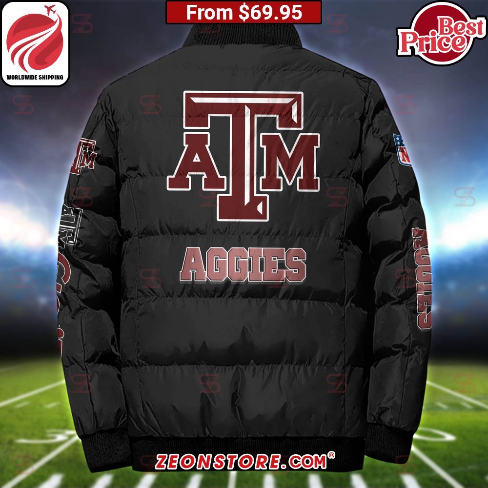 Texas A&M Aggies Custom Puffer Down Jacket