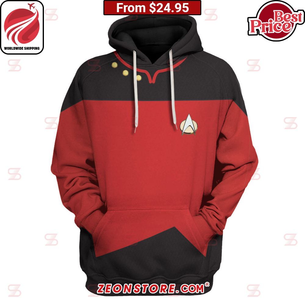 The Next Generation Red Hoodie, Shirt