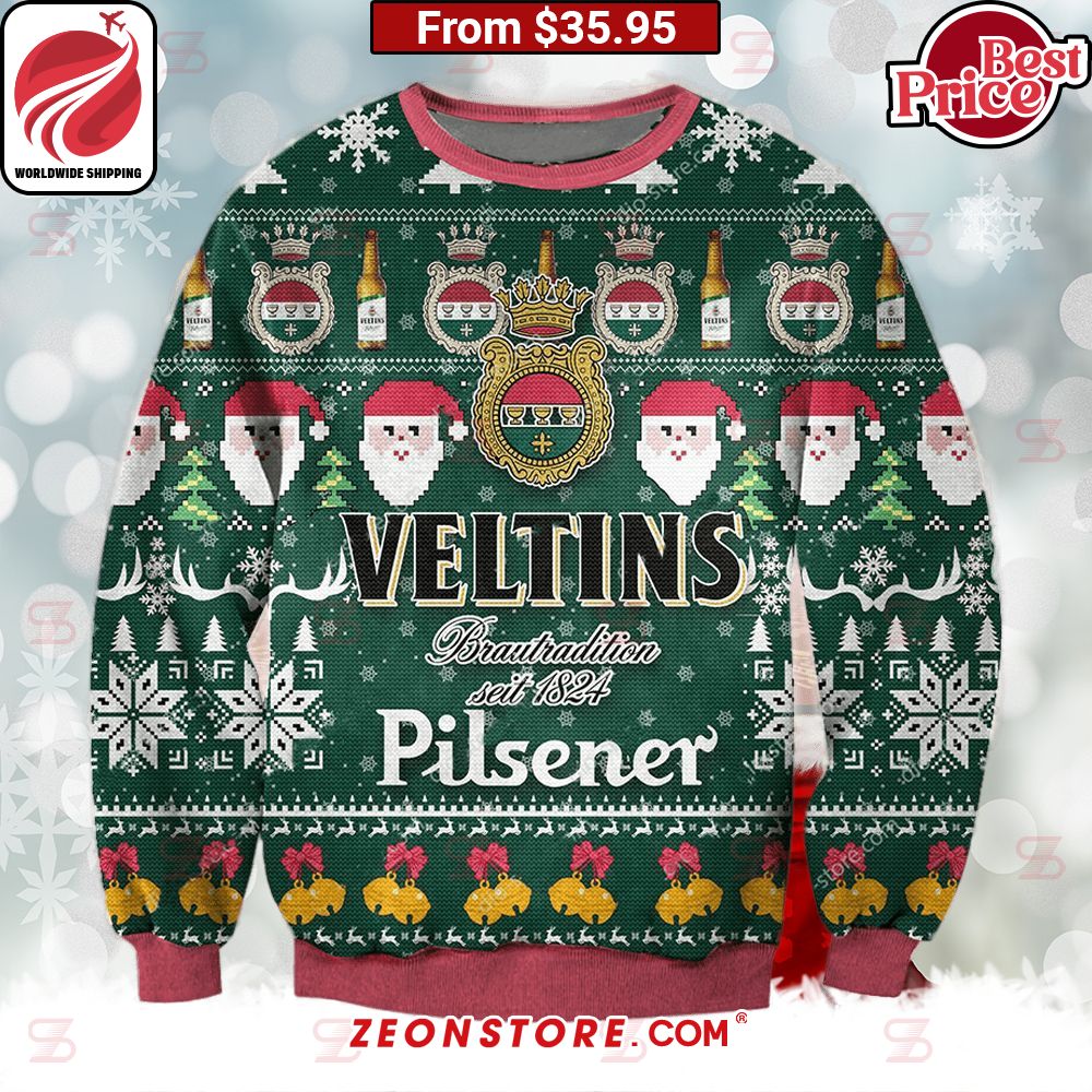 VELTINS Pilsener Christmas Sweater