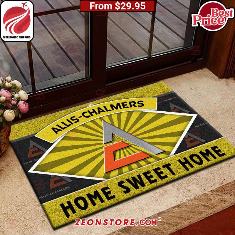 Allis Chalmers Home Sweet Home Doormat Bless this holy soul, looking so cute