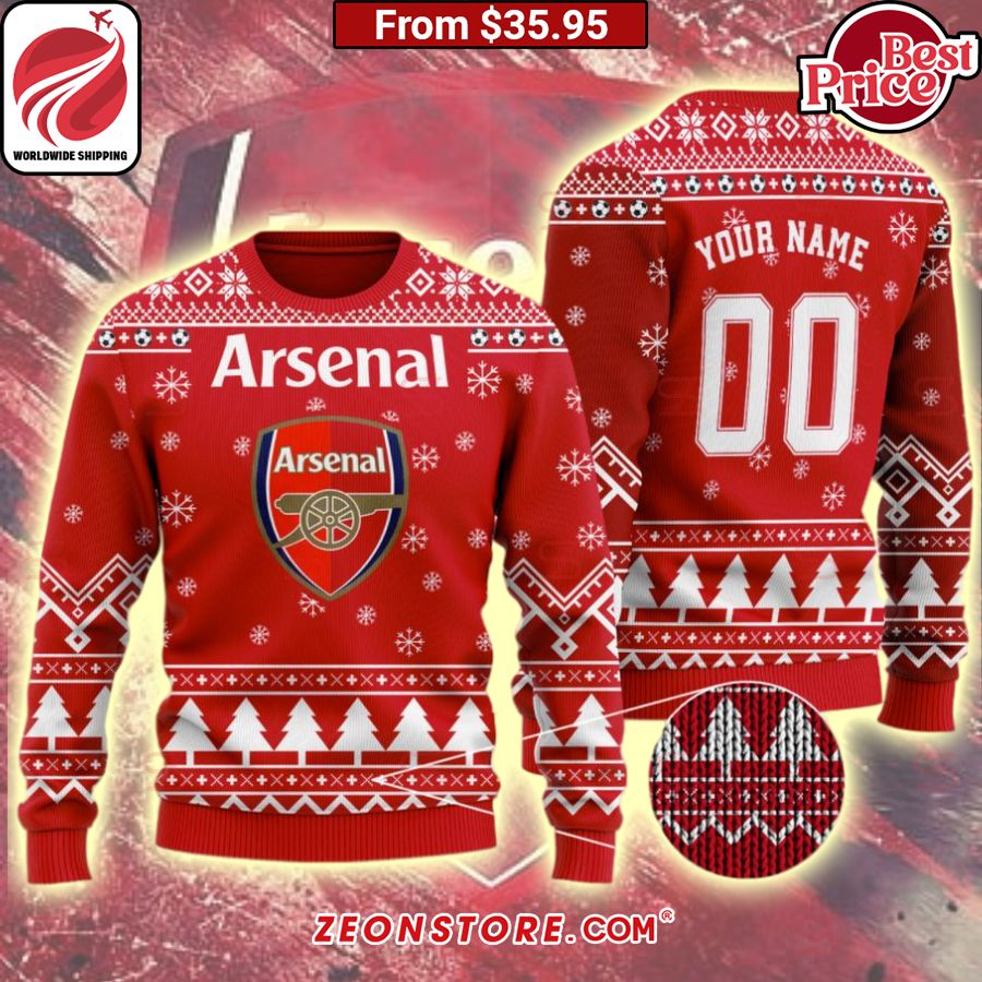 Arsenal Custom Christmas Sweater