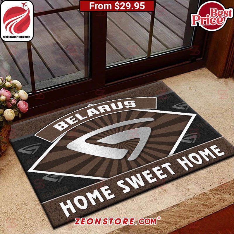 Belarus Home Sweet Home Doormat Radiant and glowing Pic dear