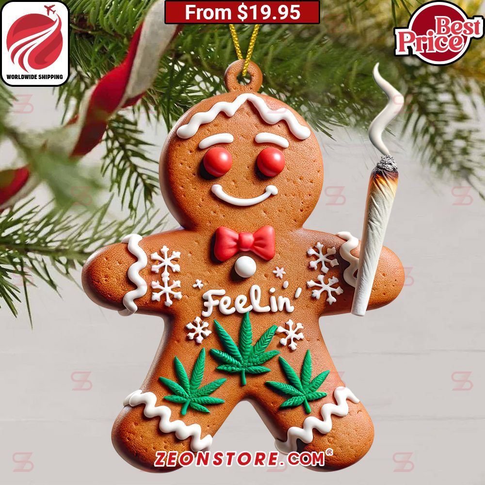 Best Gingerbread Men Feelin Weed Ornament Wow! What a picture you click