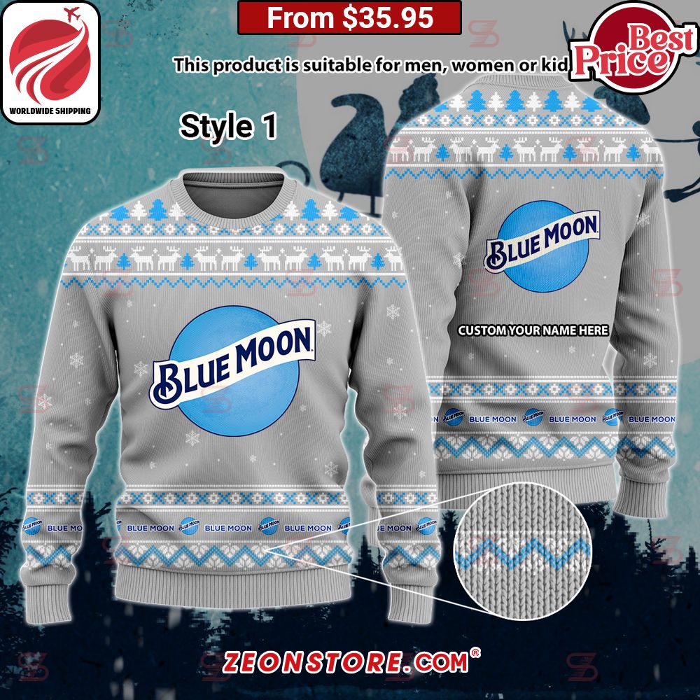 Blue Moon Custom Sweater You look so healthy and fit