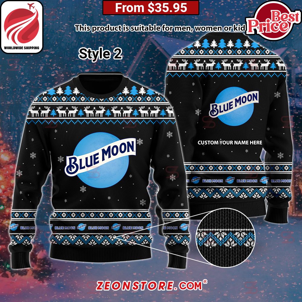 Blue Moon Custom Sweater My favourite picture of yours