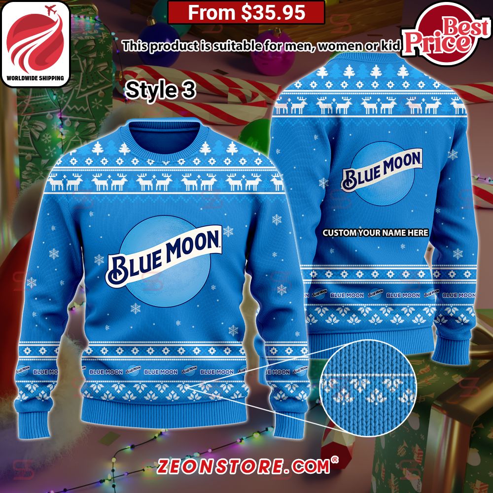 Blue Moon Custom Sweater Wow, cute pie