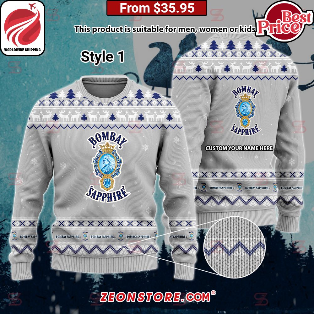 Bombay Sapphire Custom Sweater You guys complement each other