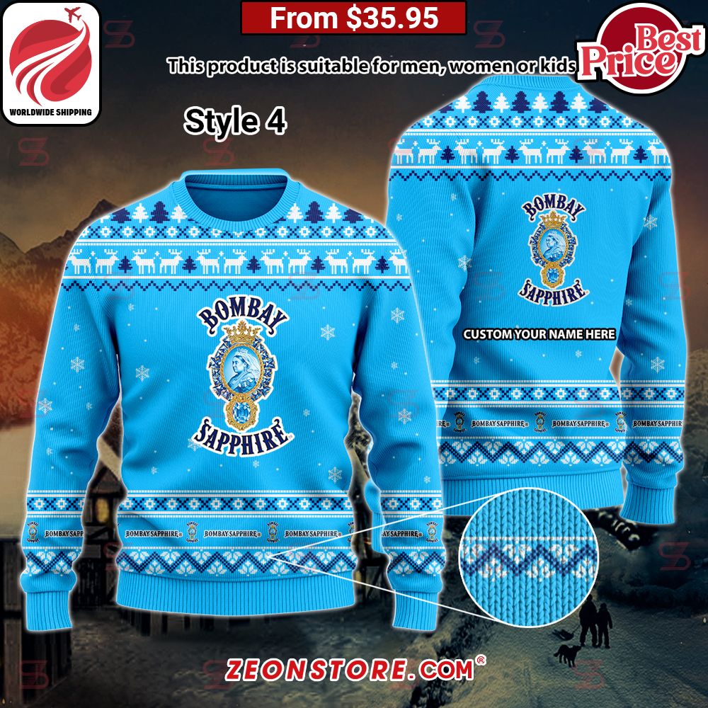 Bombay Sapphire Custom Sweater Stand easy bro