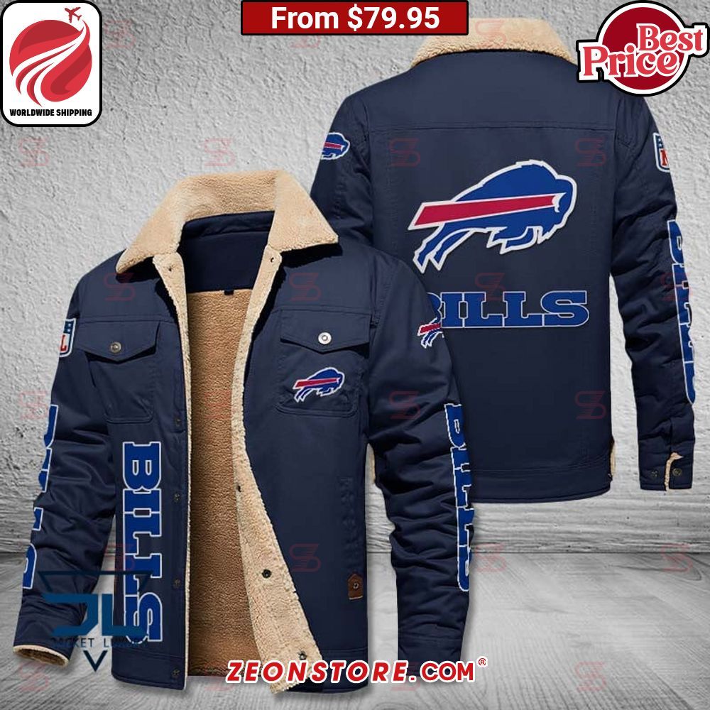 Buffalo Bills Fleece Leather Jacket Wow, cute pie