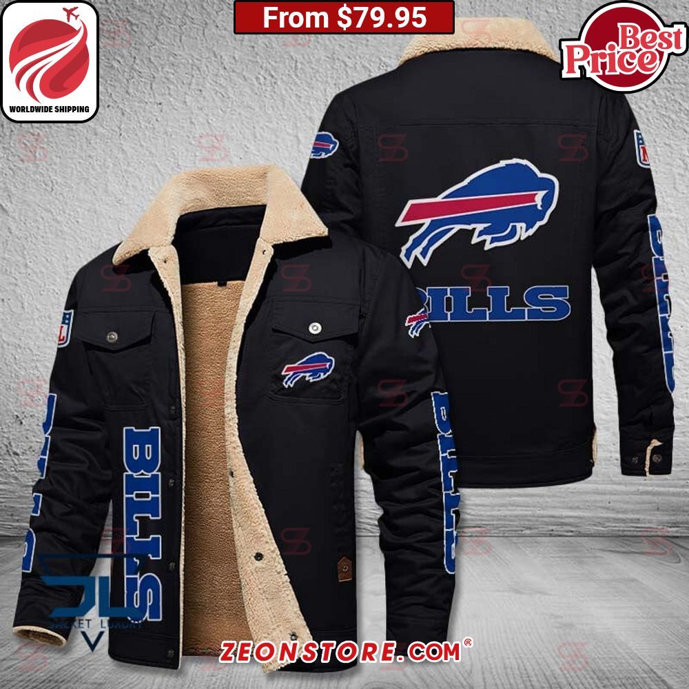 Buffalo Bills Fleece Leather Jacket Good one dear