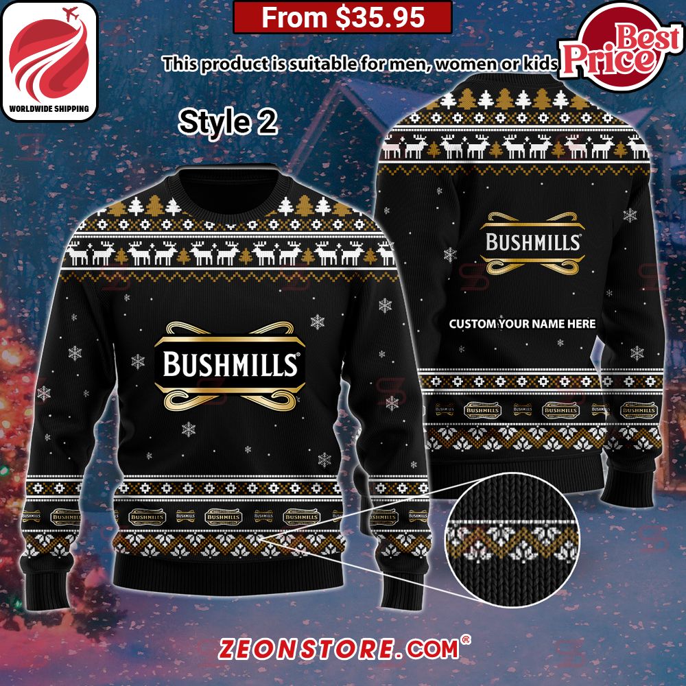 Bushmills Irish Whiskey Custom Sweater Rocking picture