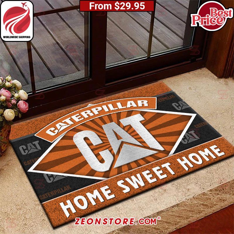 Caterpillar Home Sweet Home Doormat Generous look