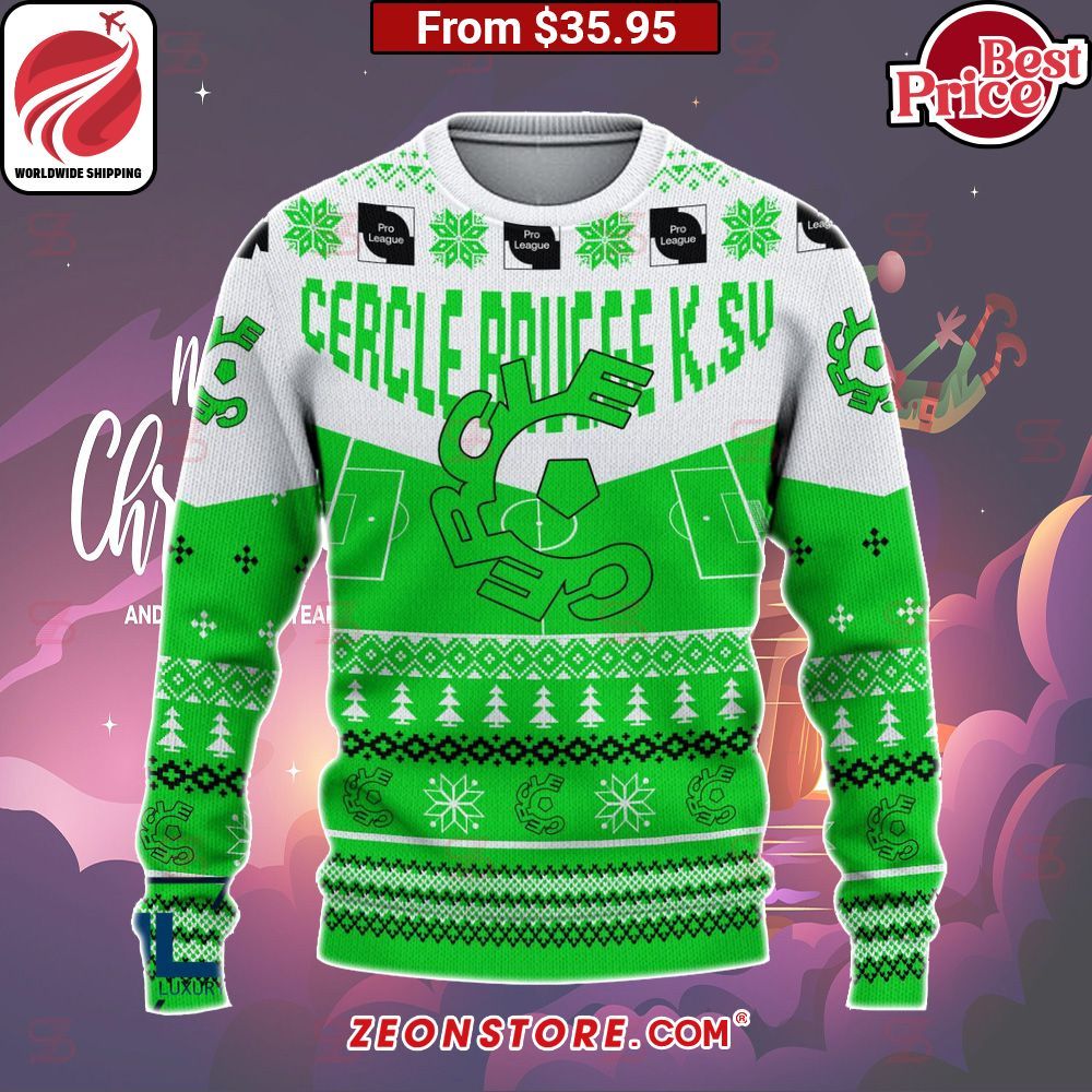 Cercle Brugge K.SV Custom Christmas Sweater Nice shot bro