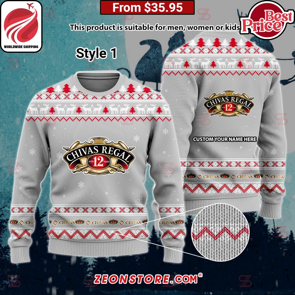Chivas Regal Custom Sweater Your face is glowing like a red rose
