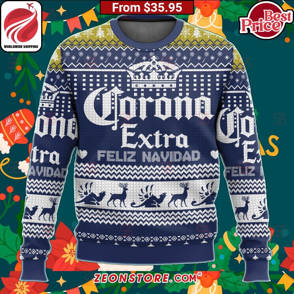 Corona Extra Feliz Navidad Sweater
