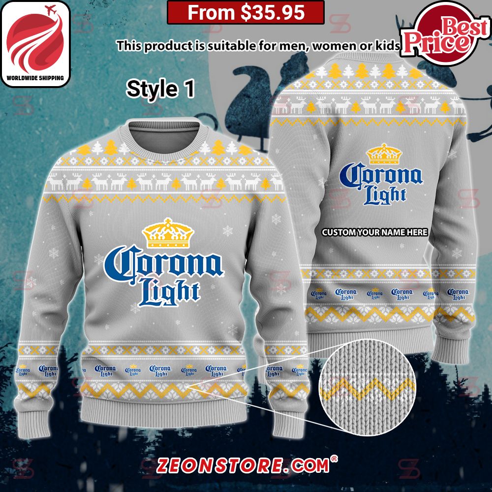 Corona Light Custom Sweater I can see the development in your personality