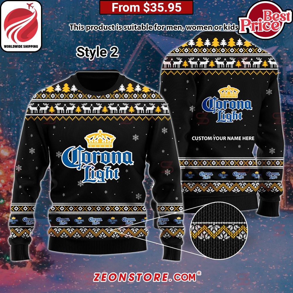 Corona Light Custom Sweater Stunning