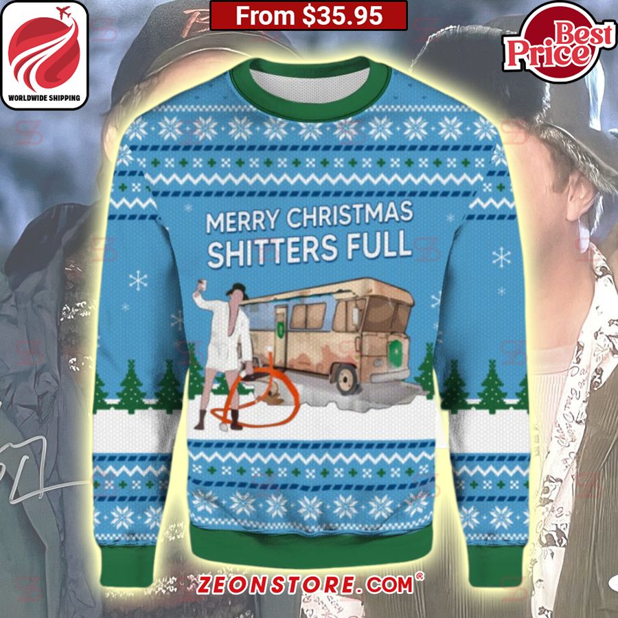 Cousin Eddie Merry Christmas Shitters Full Sweater