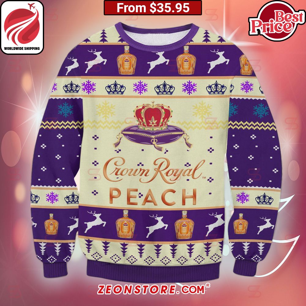 Crown Royal Peach Sweater