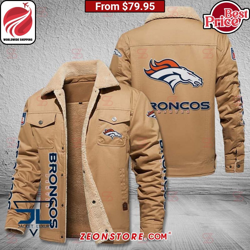 Denver Broncos Fleece Leather Jacket Nice bread, I like it