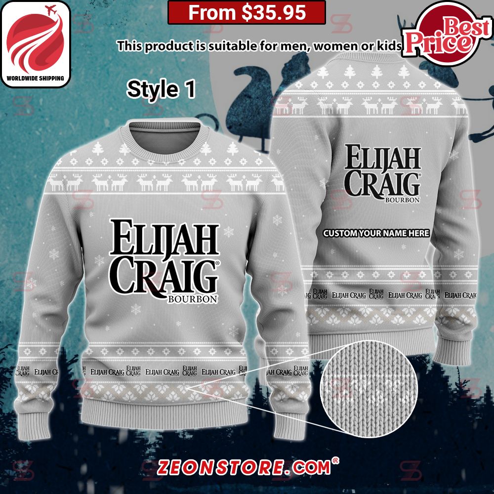Elijah Craig Custom Sweater Stand easy bro