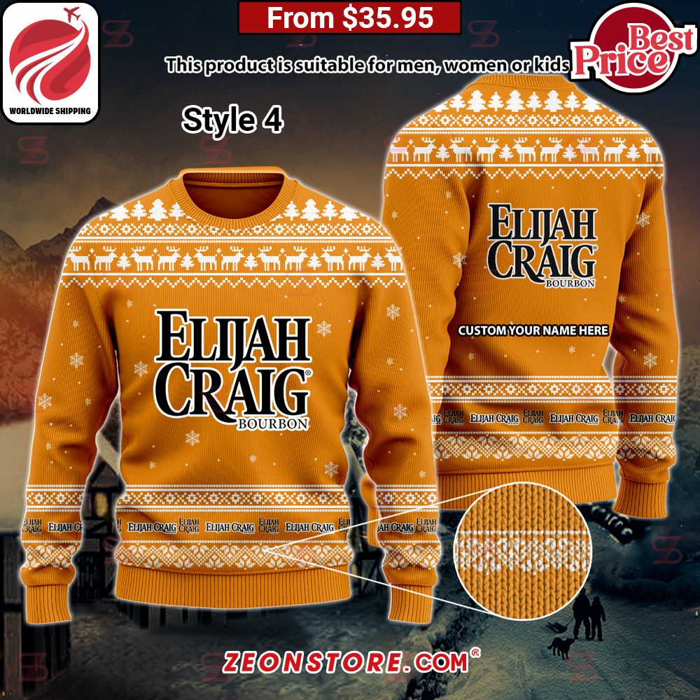 Elijah Craig Custom Sweater Selfie expert