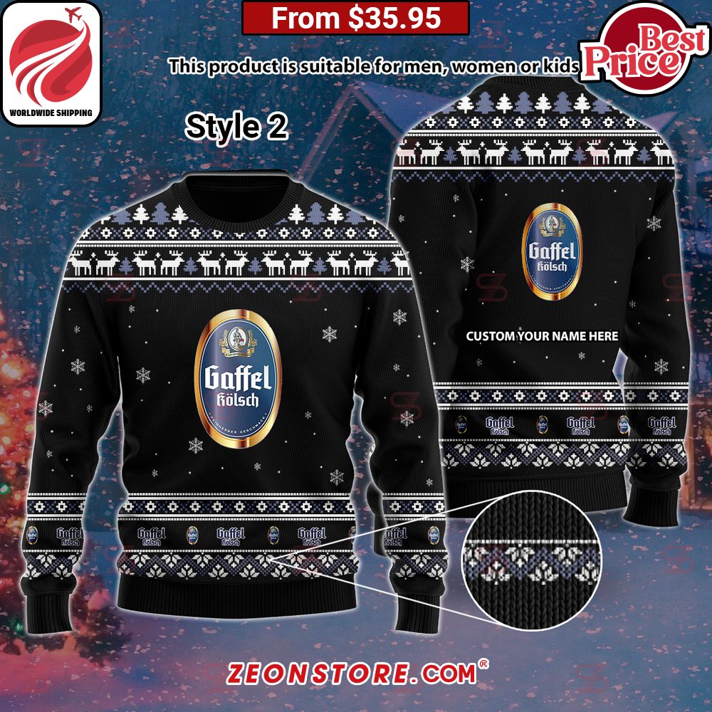 Gaffel Kolsch Custom Sweater You look insane in the picture, dare I say