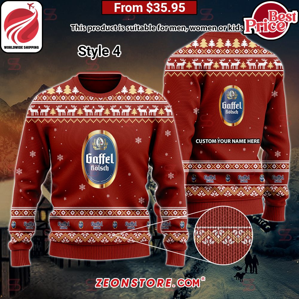 Gaffel Kolsch Custom Sweater Best click of yours