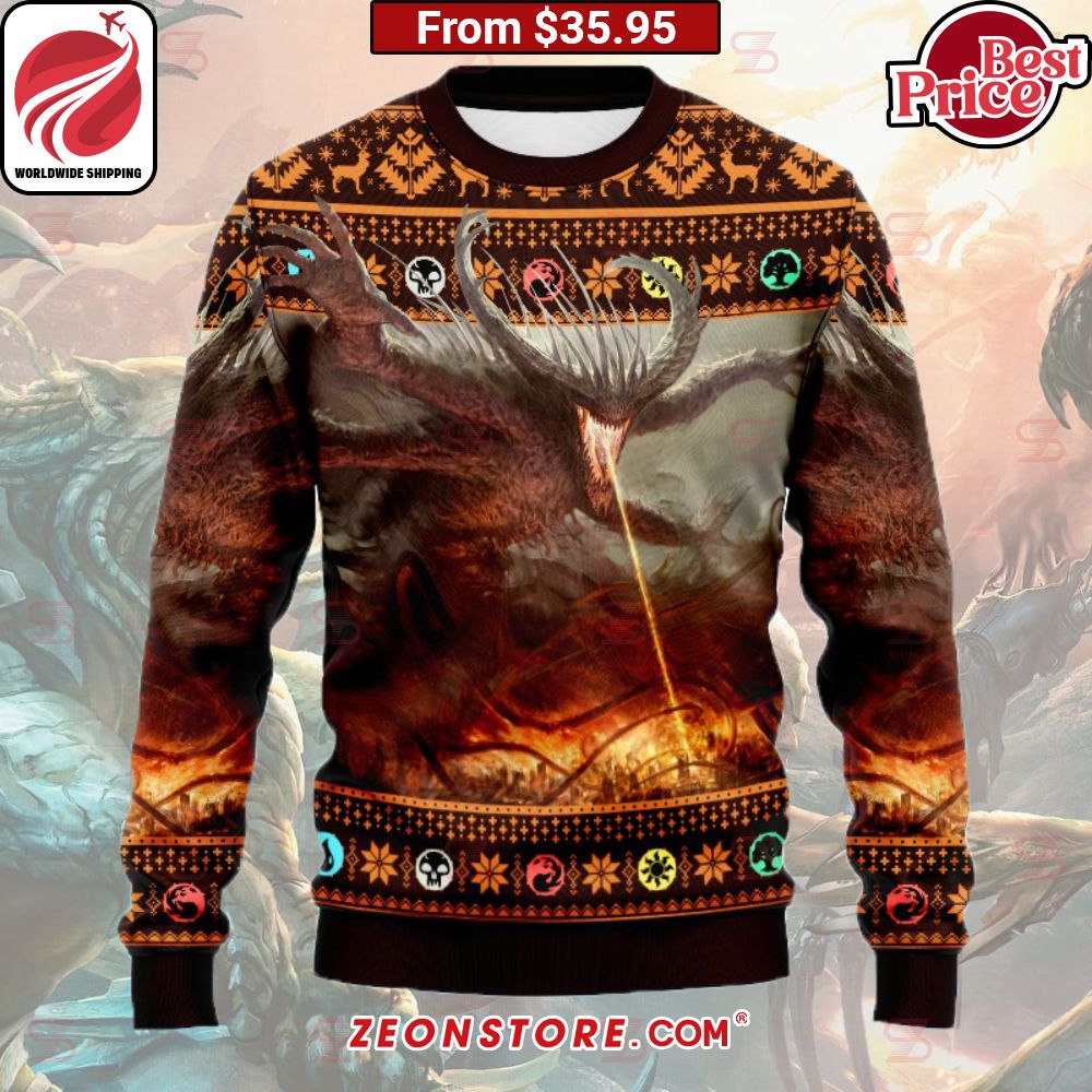 Game MTG Demon Dagdarion Christmas Sweater Such a charming picture.
