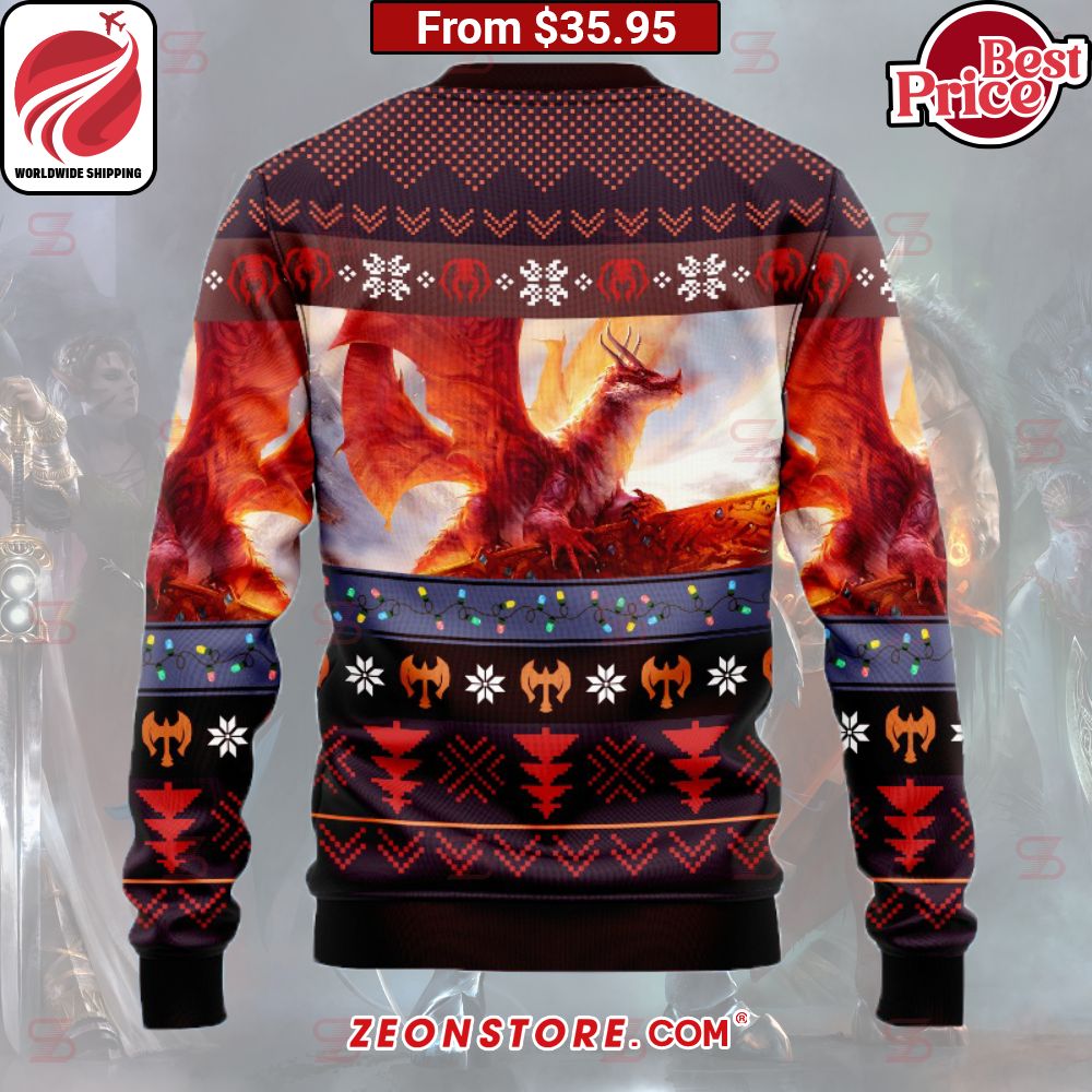Game MTG Goldspan Dragon Christmas Sweater Cool look bro